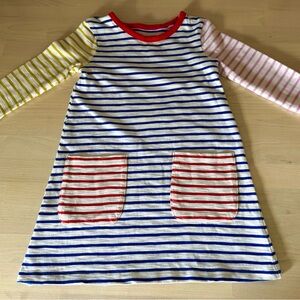 Mini Boden Red and Blue Striped Top